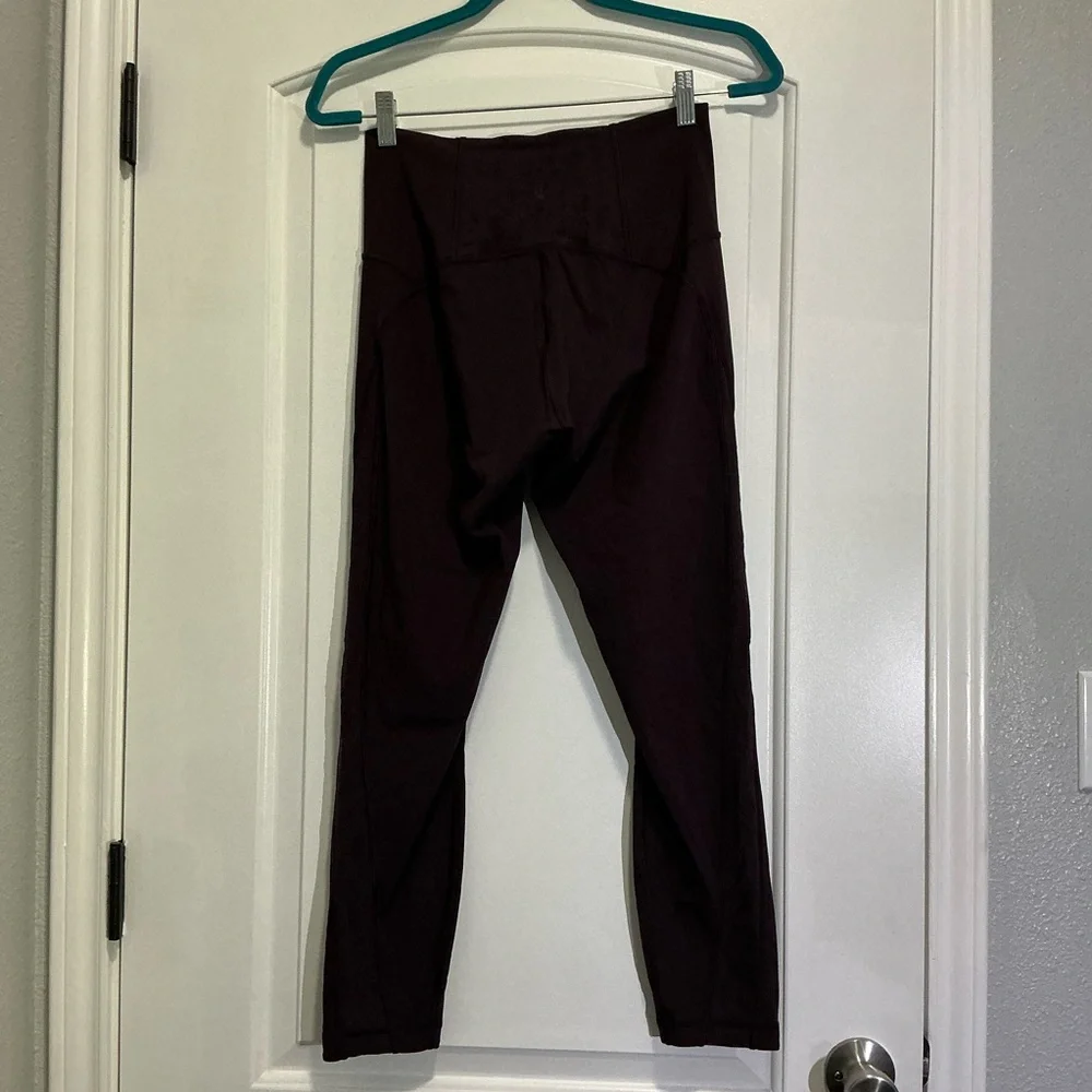lululemon athletica High-Waist Lace-Panel Leggings in Plum